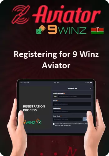 Registering for 9 Winz Aviator