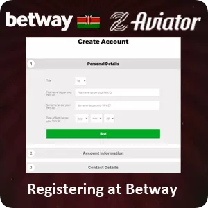 Registering at Betway