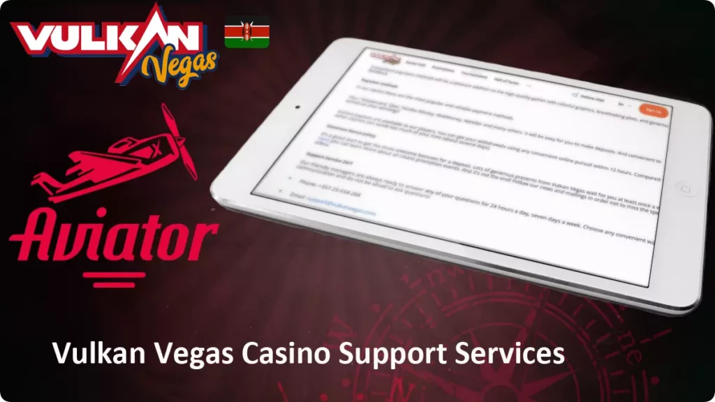 Vulkan Vegas Casino Support Services
