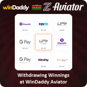 Withdrawing Winnings at WinDaddy Aviator