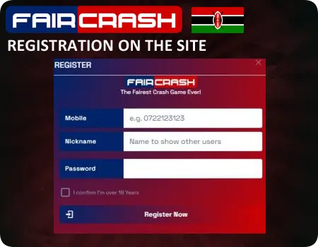 faircrush game registration process in Kenya